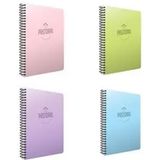 Gıpta Pastoral 120 Yaprak A4 Spiralli Çizgili 4'lü Pp Kapak Defter Seti