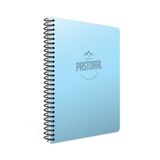 Gıpta Pastoral 17x24 60 Yaprak Plastik Kapak Spiralli Defter (3249) Çizgili Mavi