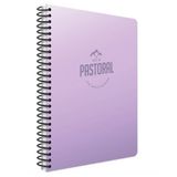 Gıpta Pastoral 17x24 cm Spiralli Plastik 72 Yaprak Kareli Kapak Defter
