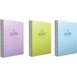 Gıpta Pastoral 2 Kareli + 1 Çizgili Pp Kapak 96 Yaprak A4 Spiralli Defter