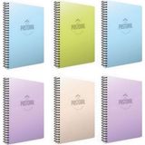 Gıpta Pastoral 3 Kareli + 3 Çizgili Pp Kapak 120 Yaprak A4 Spiralli Defter