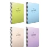 Gıpta Pastoral 72 Yaprak A4 Spiralli 2 Kareli + 2 Çizgili Pp Kapak Defter
