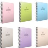 Gıpta Pastoral 72 Yaprak A4 Spiralli 3 Kareli + 3 Çizgili Pp Kapak Defter