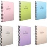Gıpta Pastoral 96 Yaprak A4 Spiralli 3 Kareli + 3 Çizgili 6'lı Pp Kapak Defter