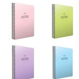 Gıpta Pastoral A4 Spiralli Pp Kapak Kareli 72 Yaprak 4'lü Defter Seti