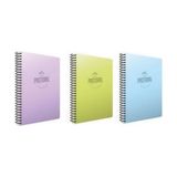 Gıpta Pastoral Spiralli PP Kapak 96 Yaprak Okul Defteri 2 Kareli + 1 Çizgili 3'lü Set 17x24