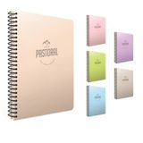 Gıpta Pastoral Spiralli Pp Kapak Defter 17X24Cm 96 Yaprak Kareli 3254 (12 Li Paket)