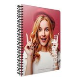 Gıpta People Spiralli Kırmızı Sert Kapak 120 Yaprak 17*24 Çizgili Defter