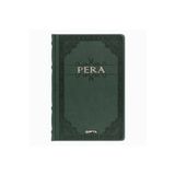 Gıpta Pera 17x24 150 Yaprak Deri Kapak Ciltli Defter (1993) Çizgisiz Koyu Yeşil