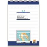 Gıpta Prisma A4 Spiralli Karton Kapak Bloknot (Not Defteri) 100 Yaprak Kareli (6 Lı Paket) 1377 - Yok