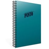 Gıpta Punto 6539 Turkuaz A4 100 Yaprak Kareli Plastik Kapak Spiralli Defter