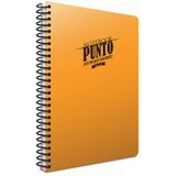 Gıpta Punto 6539 Turuncu A4 100 Yaprak Kareli Plastik Kapak Spiralli Defter