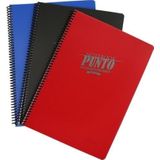 Gıpta Punto A4 Spiralli Defter Pp Kapak Çizgili 100 Yaprak (12 Li Paket) 6536