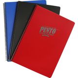 Gıpta Punto Spiralli PP Kapak A4 80 Yaprak Kareli Okul Defteri 3'lü Set Defter