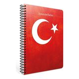 gıpta sonsuza kadar a4 spiralli karton kapak lastikli not defteri 80 yaprak kareli (4 lü paket) 6494 - Karışık - 1