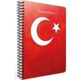 Gıpta Sonsuza Kadar A4 Spiralli Karton Kapak Lastikli Not Defteri 80 Yaprak Kareli (4 Lü Paket) 6494