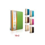 Gıpta Spiralli Defter Krypton Plastik Kapak 10+2 Seperatörlü Kareli-çizgili 250 Yp A4 2456
