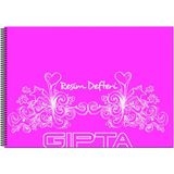 Gıpta Spiralli Resim Defteri Pp Kapak 17X24 25 Yaprak