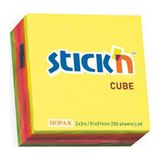 Gıpta Stickn 50X50 5 Renk 250 Yaprak Yapışkanlı Not Kağıdı