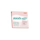 Gıpta - Stickn 76x76 Mm Eco Notes 100 Yaprak Pastel Pembe Yapışkanlı Not Kağıdı