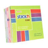 Gıpta Stickn 76x76 mm Küp Blok 5 Np Mix-A Renk 400 Yaprak Not Defteri