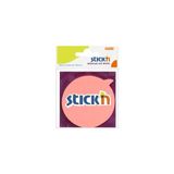 Gıpta Stickn Die-Cut Notes Yapışkanlı Not Kağıdı - Neon Açık Pembe Konu