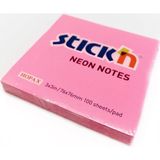 Gıpta Stıck'n Neon Not Kağıdı 76 x 76 mm Pembe