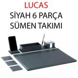 Gıpta Sümen Takımı Lucas 6 Parça Siyah 4-8127000-2071