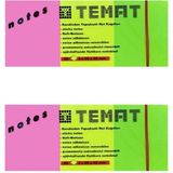 Gıpta Temat Not Kağıdı Karışık Renk 3 x 50 x 40 mm 2'li
