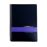 Gıpta The Ring Book Mor Şeritli Pp Kapak 80 Yaprak A4 Kareli Spiralli Defter