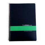 Gıpta The Ring Book Yeşil Şeritli Pp Kapak 80 Yaprak A4 Kareli Spiralli Defter