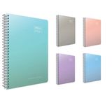 Gıpta Thebook Spirals Spiralli Sert Kapak 17x24 cm 140 Yaprak Kareli Defter