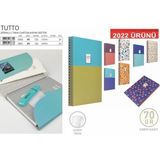 Gıpta Tutto Gizli Spiralli Twin Karton Kap.70 Gr. 120 Krem Kağıt Fine Q. Notebook Ajanda Defter Kareli.