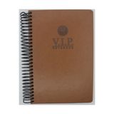 Gıpta V.İ.P. Spiralli Taba Deri Kapak 140 Yaprak 17*24 Kareli Defter
