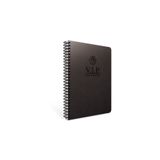 Gıpta Vip 17x24 140 Yaprak Deri Kapak Spiralli Defter (1082) Çizgili Siyah