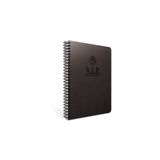 Gıpta Vip 17x24 140 Yaprak Deri Kapak Spiralli Defter (1083) Kareli Siyah