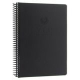 Gıpta Vip Siyah Sert Kapak 140 Yaprak 17x24 cm Kareli Spiralli Defter