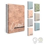 Gıpta West Not Defteri Spralli Sert Kapak 17X24 Cm 120 Yaprak Kareli 7831 (Karışık Renk 1 Adet)