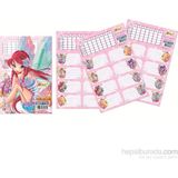 Gıpta Winx Club Ders Programlı Okul Etiketi 3 Yaprak 16X24 cm Renkli Tasarım 3 Adet