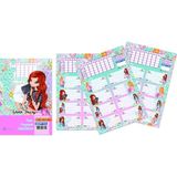 gıpta winx fairy ders programlı okul etiketi 16x24cm 3 yaprak (2 paket) 3239 - Yok