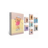 Gıpta Xoxo Spiralli Sert Kapak Not Defteri 17x24cm 120 Yaprak Kareli 6267 (karışık Renk 1 Adet)