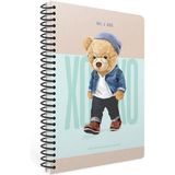Gıpta Xoxo Spiralli Turkuaz Sert Kapak 120 Yaprak 17*24 Çizgili Defter
