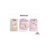 Gıpta Yapışkanlı Not Kağıdı Postit 3 Adet set 14 Bez Çanta Hediyeli