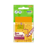 Gıpta Yarı Saydam Neon Turuncu 76x51 50 Yaprak Yapışkanlı Not Kağıdı