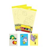 Giraffe PK Sticker Kral Şakir Tuz Boyama Oyunu 3 lü Seti , Eğitici Aktivite , Kum Boyama Oyunu
