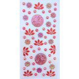 Giraffe PK Sticker Taş Sticker Kırmızı Yapışkanlı Saç , Yüz Ve Tırnak Taşı Yılbaşı Süs Dekor Işıltılı Parlak