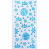 Giraffe PK Sticker Taş Sticker Mavi Yapışkanlı Saç , Yüz Ve Tırnak Taşı Yılbaşı Süs Dekor Işıltılı Parlak