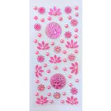 Giraffe PK Sticker Taş Sticker Pembe Yapışkanlı Saç , Yüz Ve Tırnak Taşı Yılbaşı Süs Dekor Işıltılı Parlak