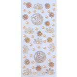 Giraffe PK Sticker Taş Sticker Sarı Gold Yapışkanlı Saç , Yüz Ve Tırnak Taşı Yılbaşı Süs Dekor Işıltılı Parlak