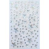Giraffe Sticker Taş Sticker Yapışkanlı Saç, Yüz, Tırnak, Makyaj nane Süs Taşı Işıltılı Parlak Beyaz Yıldız, Giraffe Sticker